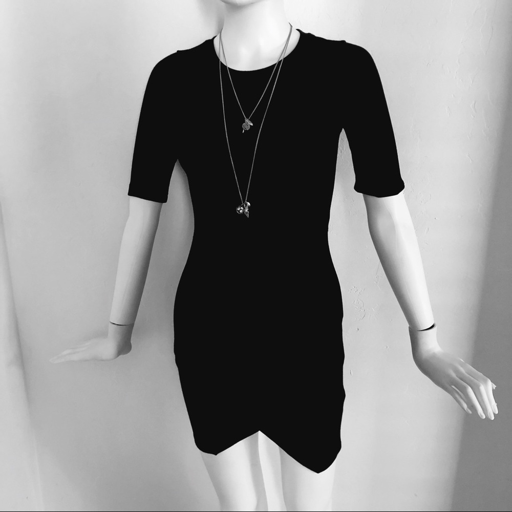 Topshop PETITE Black Mini Dress
